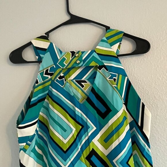 Alice and‎ Trixie Silk Sheath Square Neck Cut out Back Sleeveless Mini Dress S - Picture 6 of 7